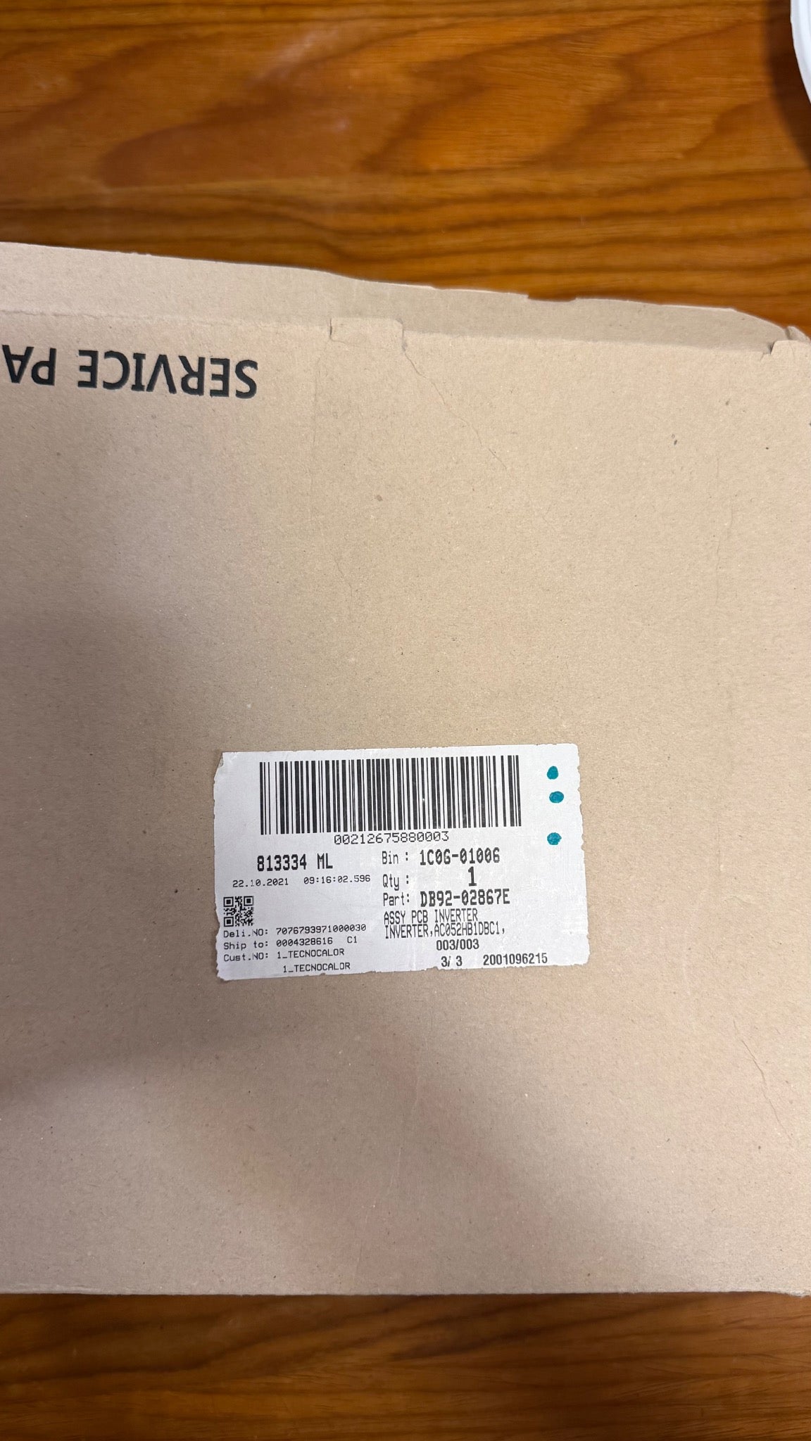 Samsung DB92-02867E – scheda inverter nuova, non testata
