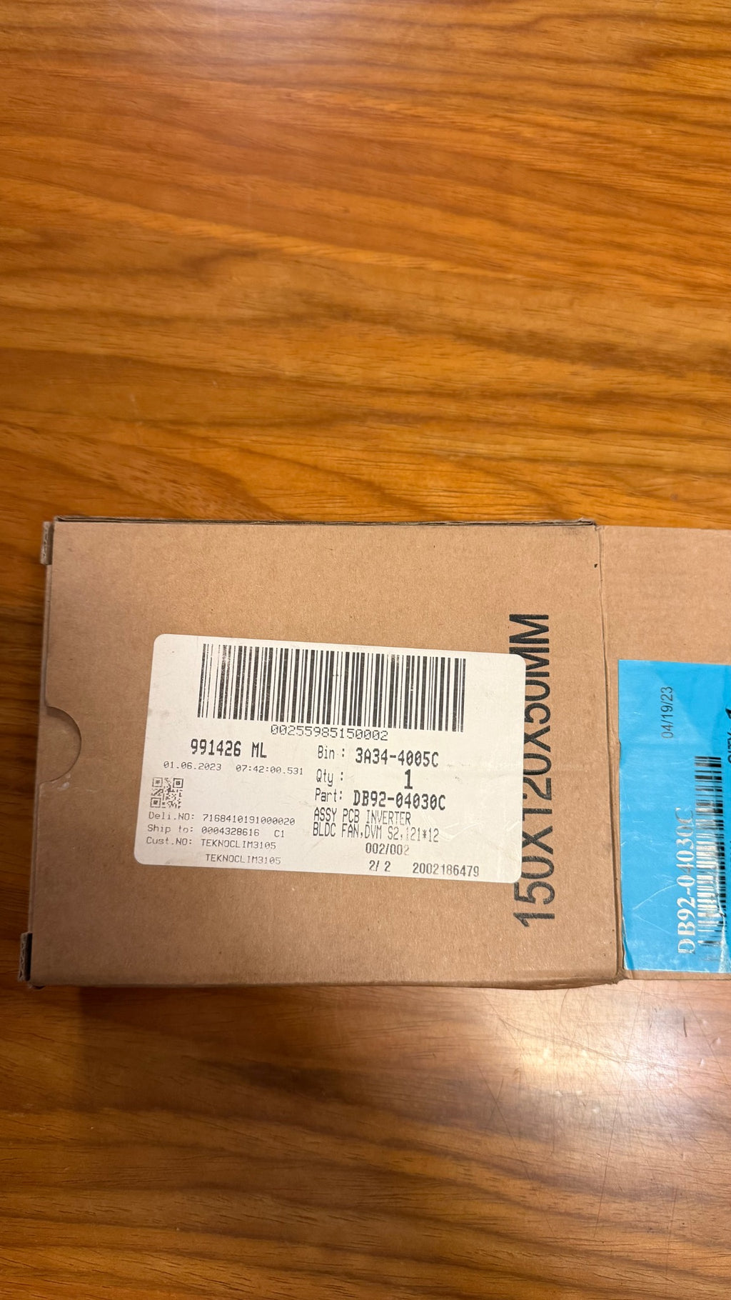 Samsung DB92-04030C – scheda inverter ventola DVM S2 non testata